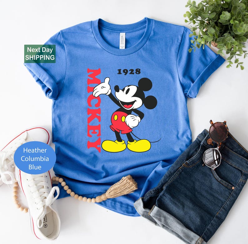 Retro mickey mouse shirt, vintage mickey shirt, disney vacation shirt, disneyland mickey shirt, magic kingdom shirt, classic mickey tee image 2