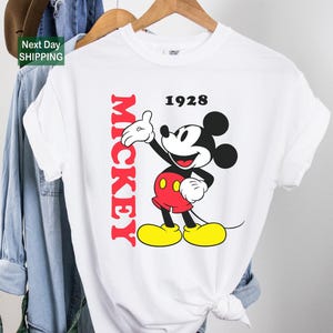 Retro mickey mouse shirt, vintage mickey shirt, disney vacation shirt, disneyland mickey shirt, magic kingdom shirt, classic mickey tee image 1