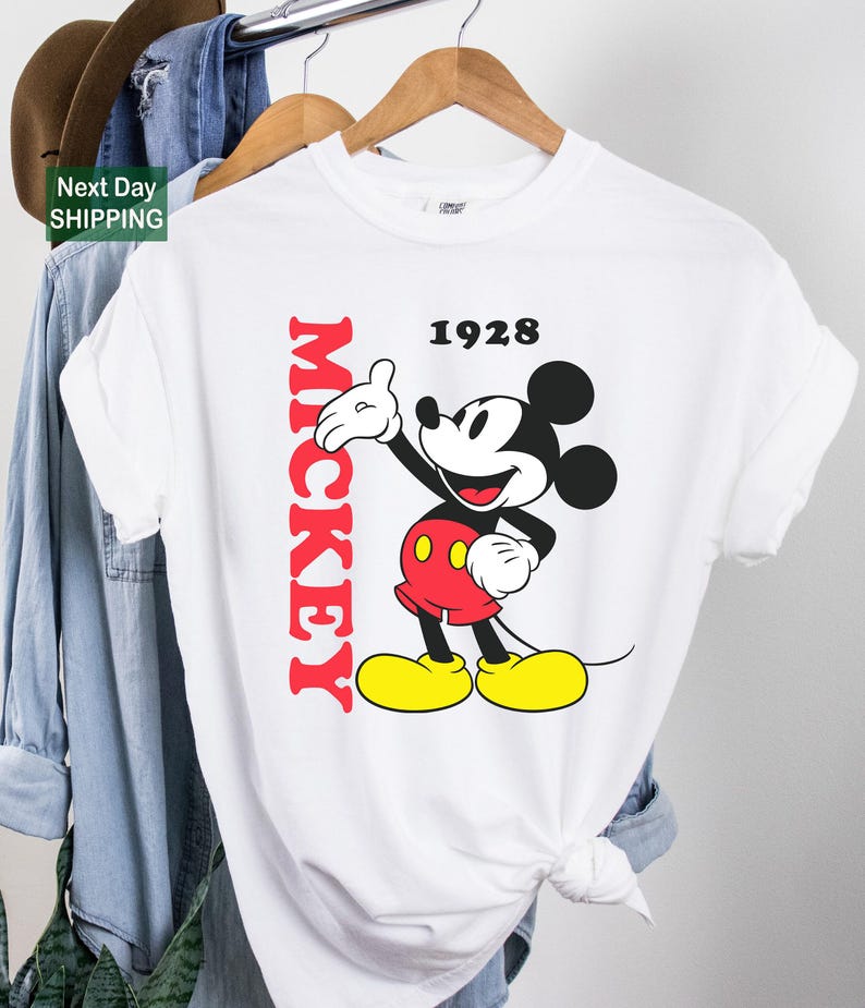 Retro mickey mouse shirt, vintage mickey shirt, disney vacation shirt, disneyland mickey shirt, magic kingdom shirt, classic mickey tee image 1