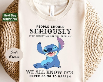 People Should Not Expect Normal From Me Stitch Shirt Funny Stitch Shirt Lilo and Stitch Friends Shirt Disney Shirts
