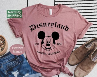 Mickey Disneyland Est 1955 California Shirt Vintage Disneyland Shirt Family Vacation Shirt Classic Disney Shirts Disney Family Shirts