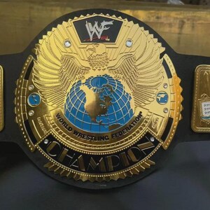 Big Eagle Attitude Era Championship Belt | 2MM/4MM Gold Brass Replica Title | Adult Size Wrestling Fan Gift | Heavyweight Belt |Gift for him