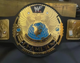 Artículo personalizado con cargo adicional. Réplica del cinturón de campeonato Big Eagle Attitude Era: latón chapado en oro, talla para adulto.