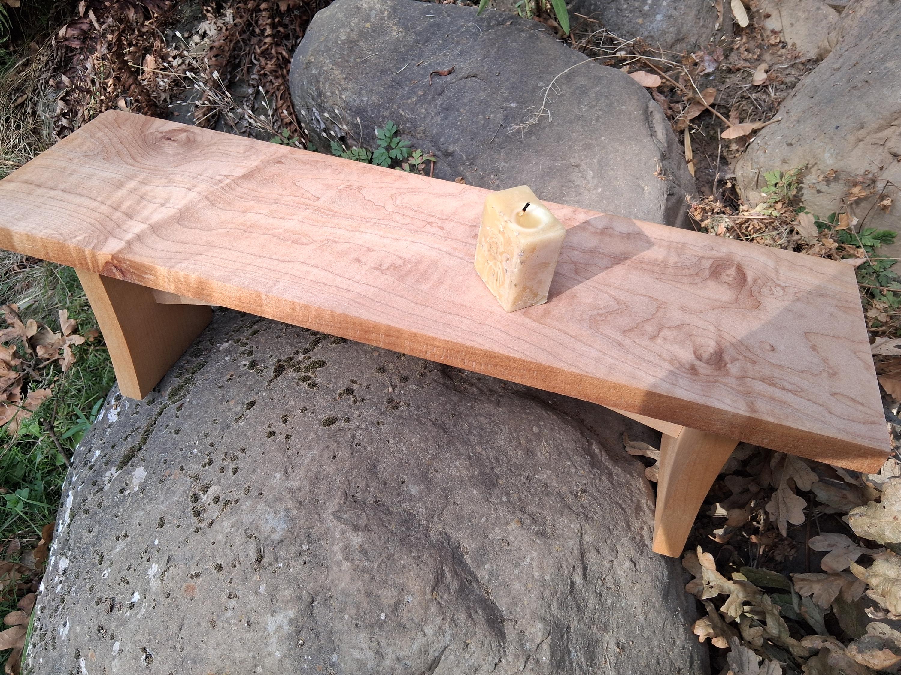 Soft maple curved altar