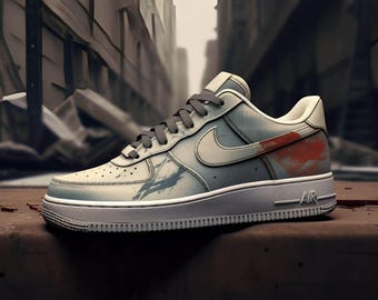 Nike Air Force 1 Custom Sneakers | Post-Apocalyptic