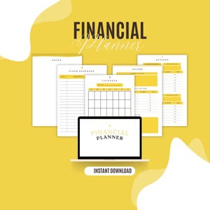 Plantilla de Notion de planificador financiero: Seguimiento de ingresos y gastos (descarga digital) - Seguimiento financiero - Plantilla de plan de negocios - Carpeta de presupuesto