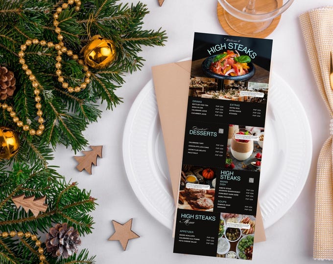Restaurant-Menü-Flyer-Vorlage, Speisekarte, Café-Menü, Canva ...