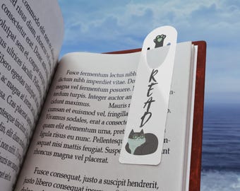 Cute Cat Aluminum Bookmark