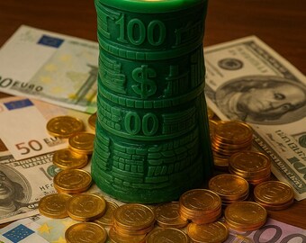 Vela ritual de la abundancia | Vela mágica para el dinero: riqueza, prosperidad y abundancia