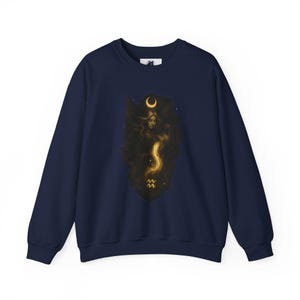 Aquarius Zodiac Unisex Sweatshirt - Water Bearer Astrology Sign, Horoscope Gift, Constellation Crewneck Jumper, Astrological Apparel