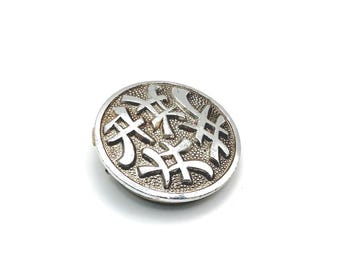 Vintage Scarf Clip German Silver Tone