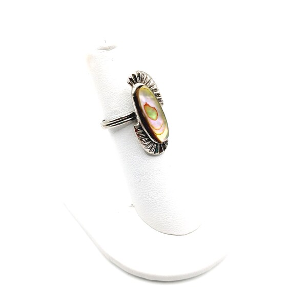Adjustable Genuine Abalone Shell Ring - image 5