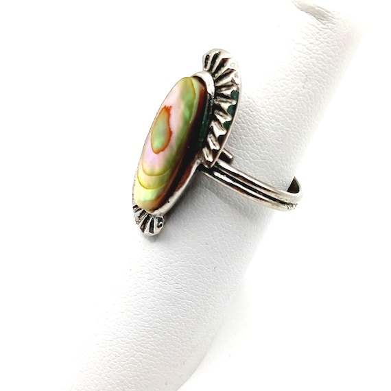 Adjustable Genuine Abalone Shell Ring - image 8