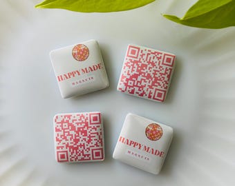 Personalized Business Logo Magnets: Custom QR Code Advertising