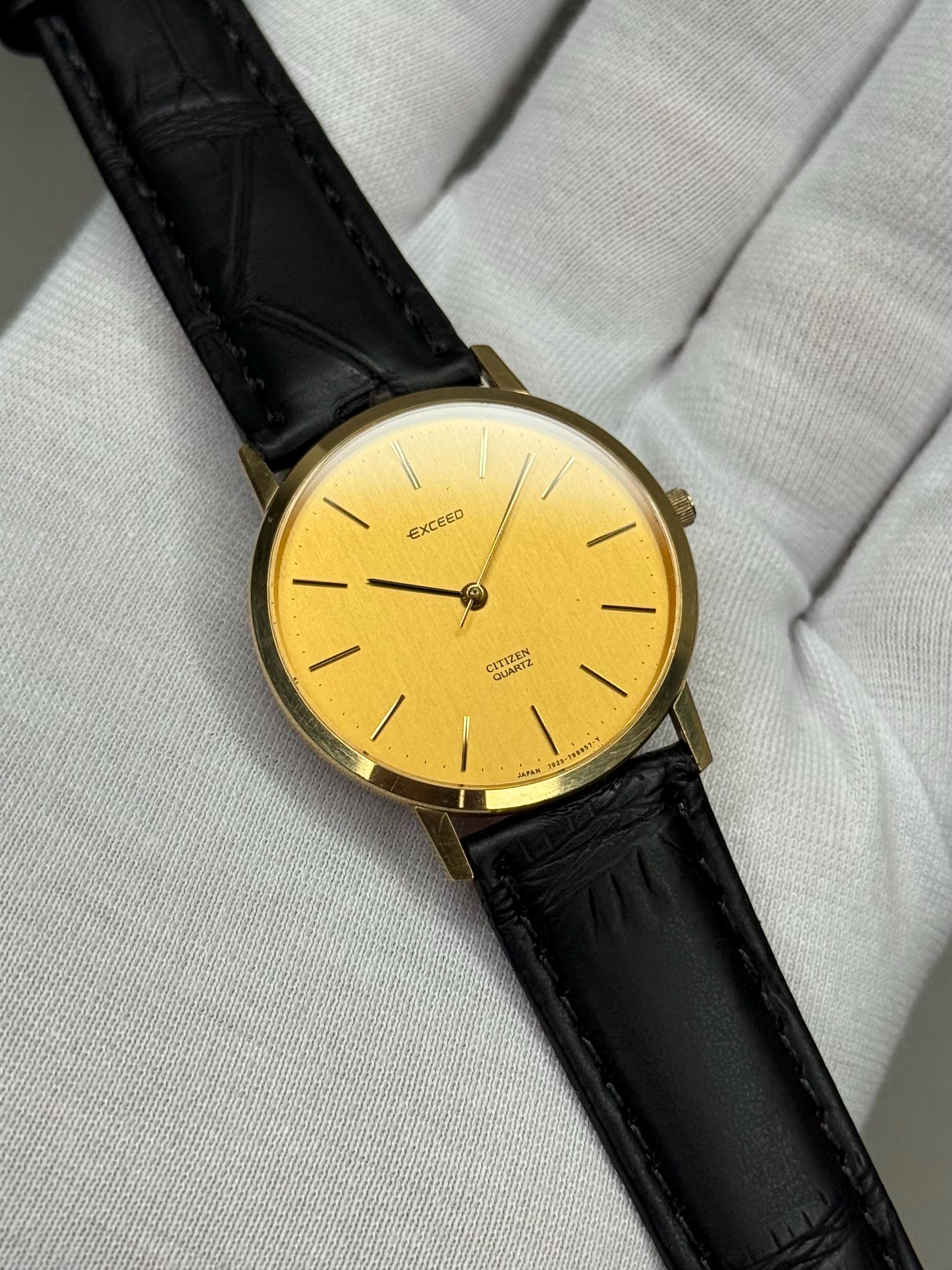 Citizen Exceed Quartz Men's Watch 35mm | Golden Dial | Ref. 798295