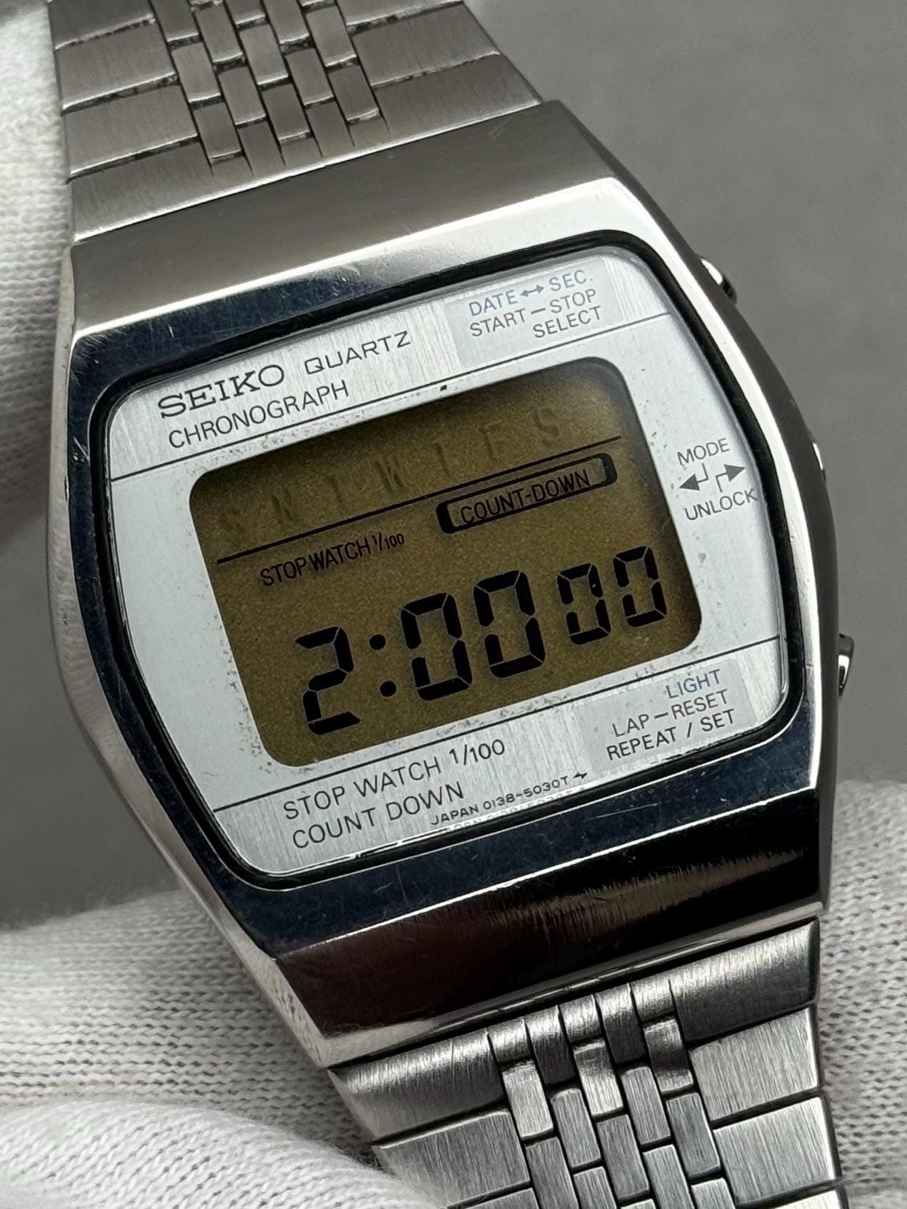 seiko セイコー　vintage デジタル時計　レトロ　希少 Seiko vintage digital watches - Etsy 日本