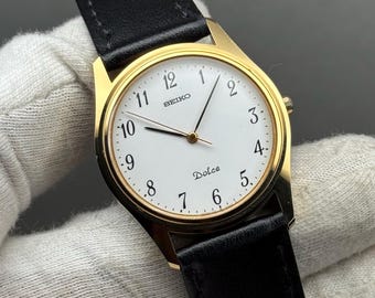 ヴィンテージ 1986年製 セイコー ドルチェ 7741-602A ゴールドトーン