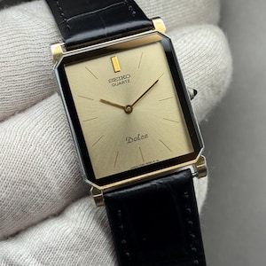 ヴィンテージ 1987年製 セイコー ドルチェ 7730-5020 ゴールドタンク