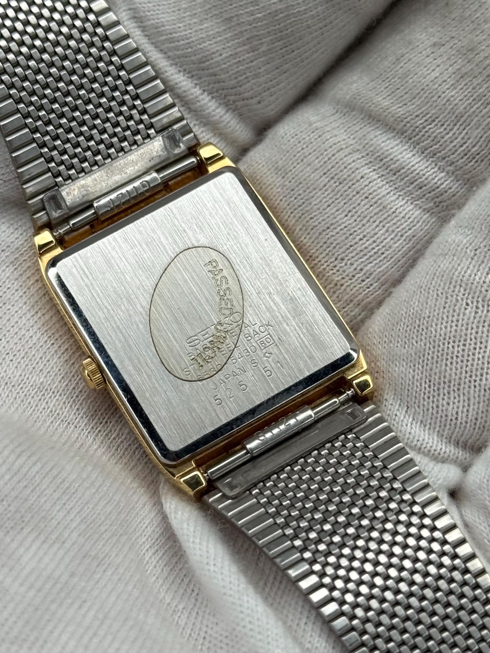 【稼働品】SEIKO セイコー　クォーツ　腕時計　6530-5450 Rare Seiko Galaxy Quartz 6530-5430 | Gold-tone Japanese Tank Dress