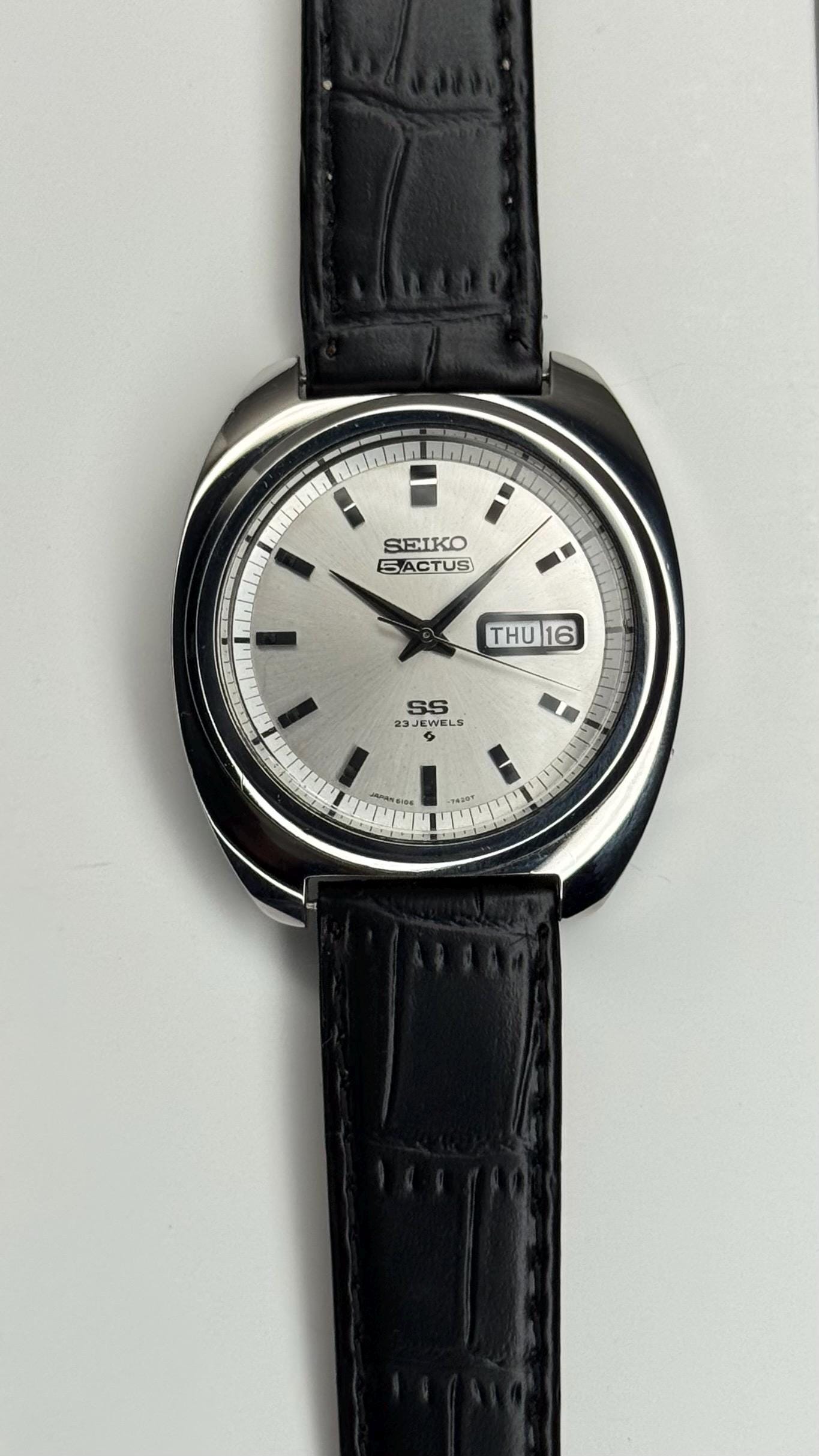 SEIKO 5 ACTUS SS 23JEWELS 6106-7420 セイコー お 得 な 通販