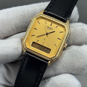 Seltene SEIKO SilverWave H449-5070 Ana-Digi Quarz | Vintage JDM Taucheruhr