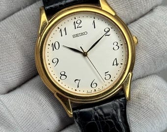 時計 SEIKO SPIRIT 7N43-7180 Rare SEIKO Spirit 7N43-7180 Frosted Snowflake Date/day Vintage