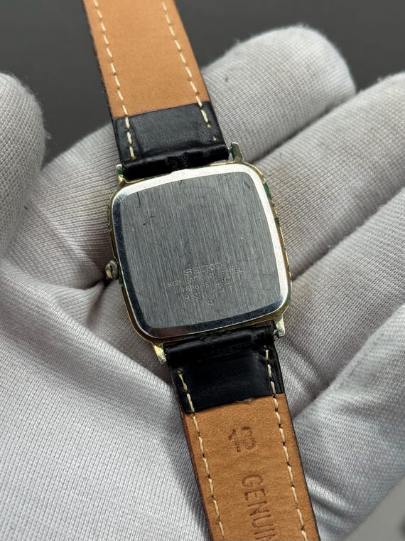 Rare SEIKO Chariot Tank 7820-5430 Quartz Gold Dial Formal Watch - Etsy