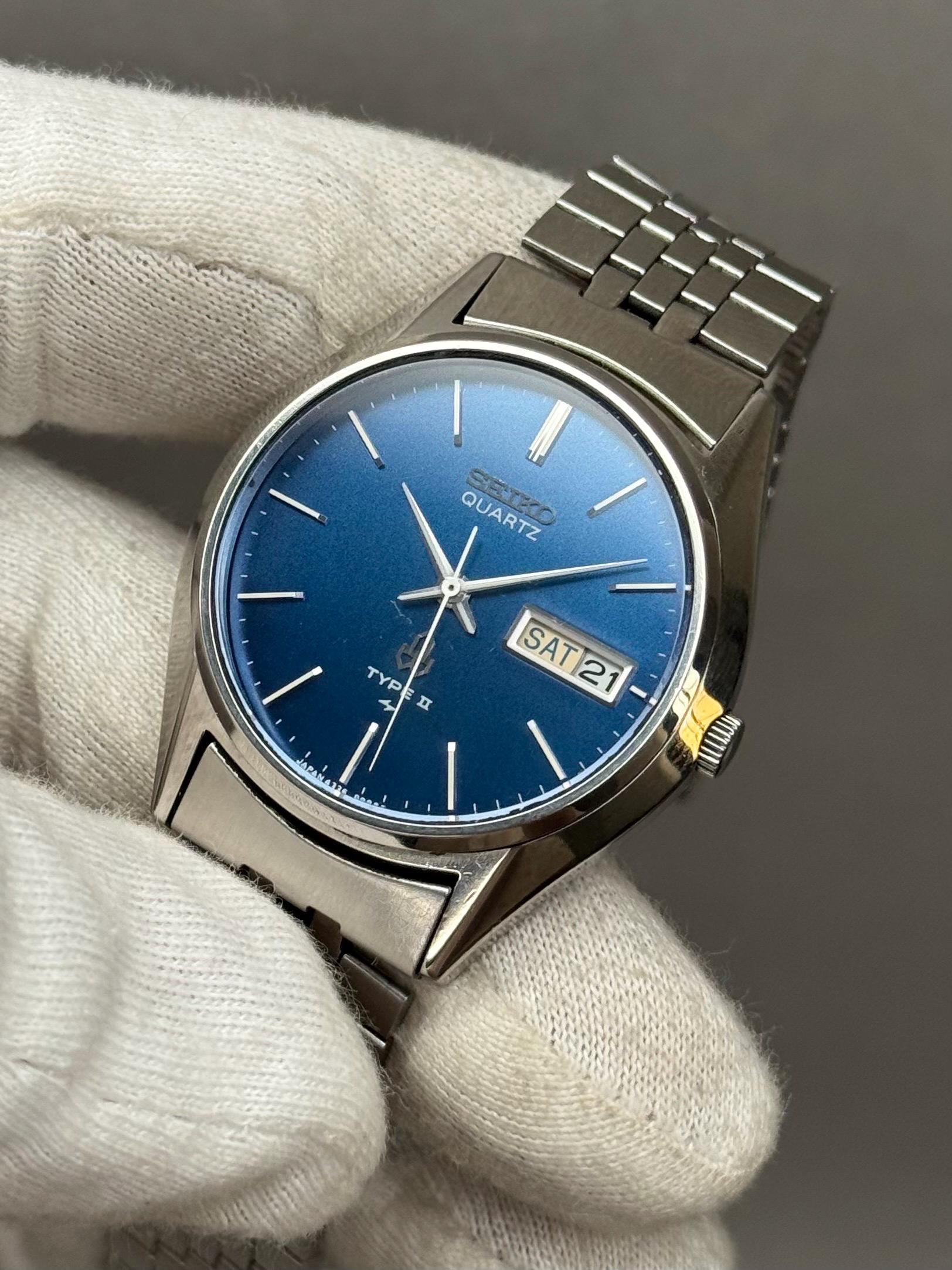 SEIKO TYPEII アクアブルー 1979 Seiko - II Dress 7123-7000 ii