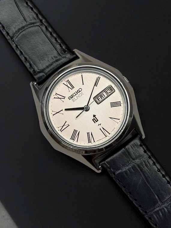 SEIKO セイコー　ELNIX 0703-7010 アンティーク Rare SEIKO Elnix 0703-7010 Men's Electronic Temp Wrsit Watch From