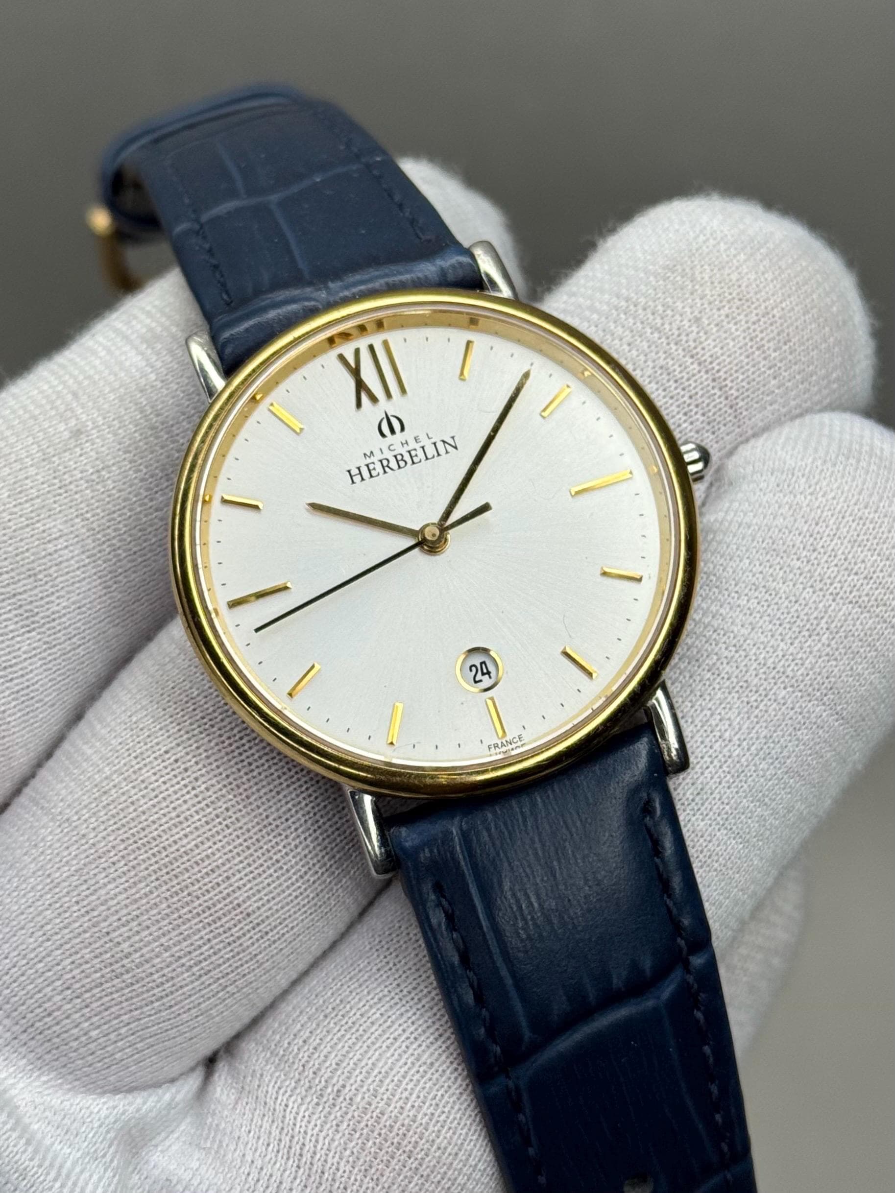 MICHEL HERBELIN 腕時計 Vintage MICHEL Herbelin Swiss Ref-12443.1 Decent Classic Watch - Etsy