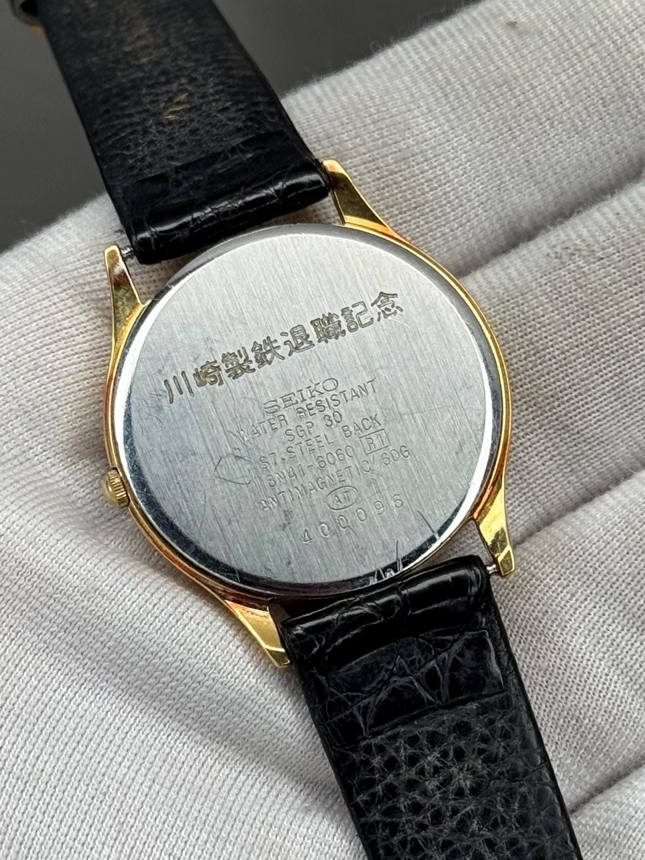 Rare Seiko Dolce 8N41-6060 Quartz Frosted Snowflake Dial JDM Dress