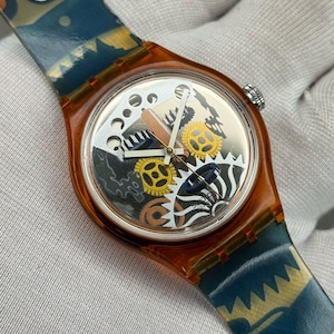 Vintage Swatch Automatic “Arcimboldo” SAO100 Skeletturtavla – 1994 Schweizisk Mekanisk Ur