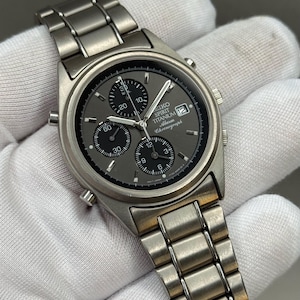 Rare SEIKO Spirit 7T32-6000 Alarm Chronograph | Twin Quartz High
