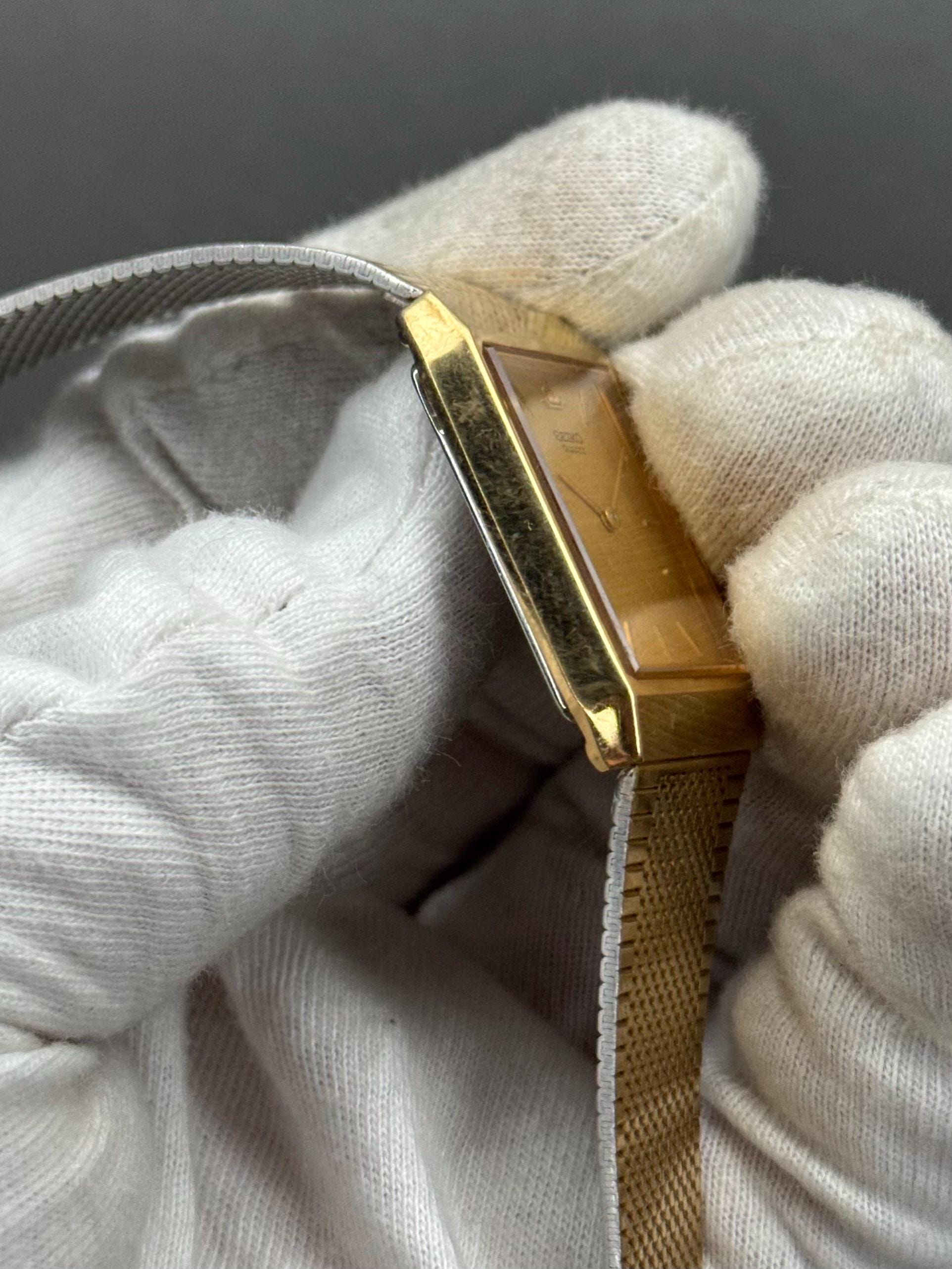 Rare Seiko Galaxy Quartz 6530-5430 | Gold-tone Japanese Tank Dress