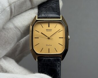 Vintage Seiko Dolce 5931-5300 – Gold Tank Quartz Men's Watch