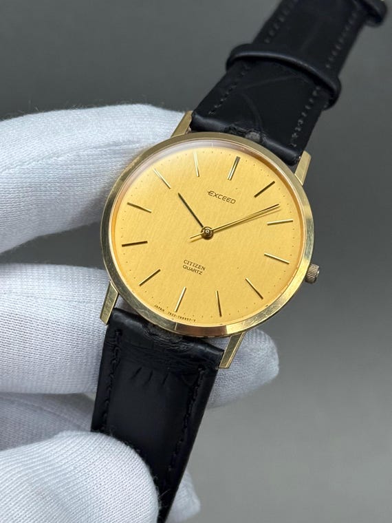 Citizen Exceed Quartz Men's Watch 35mm | Golden Dial | Ref. 798295