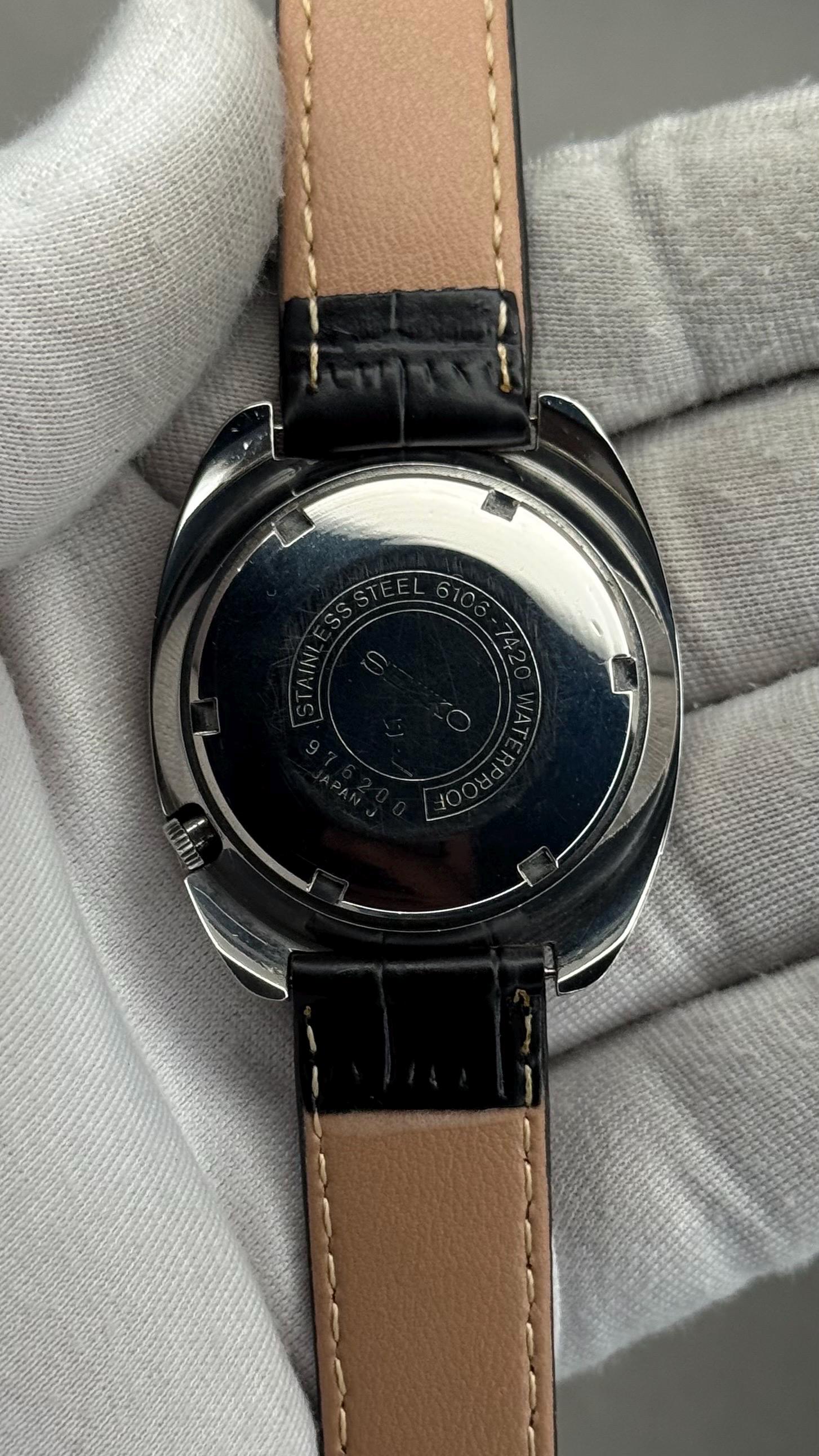 70年代 SEIKO 5ACTUS SS 6106-7420 自動巻き時計 ファイブ アクタス 