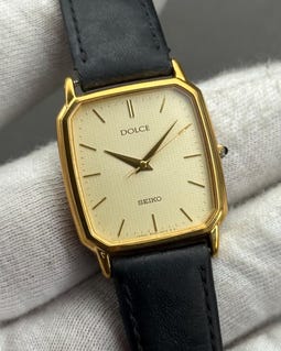 Vintage Seiko Dolce Gold Plated Tank Watch - 1995 Japan - Etsy