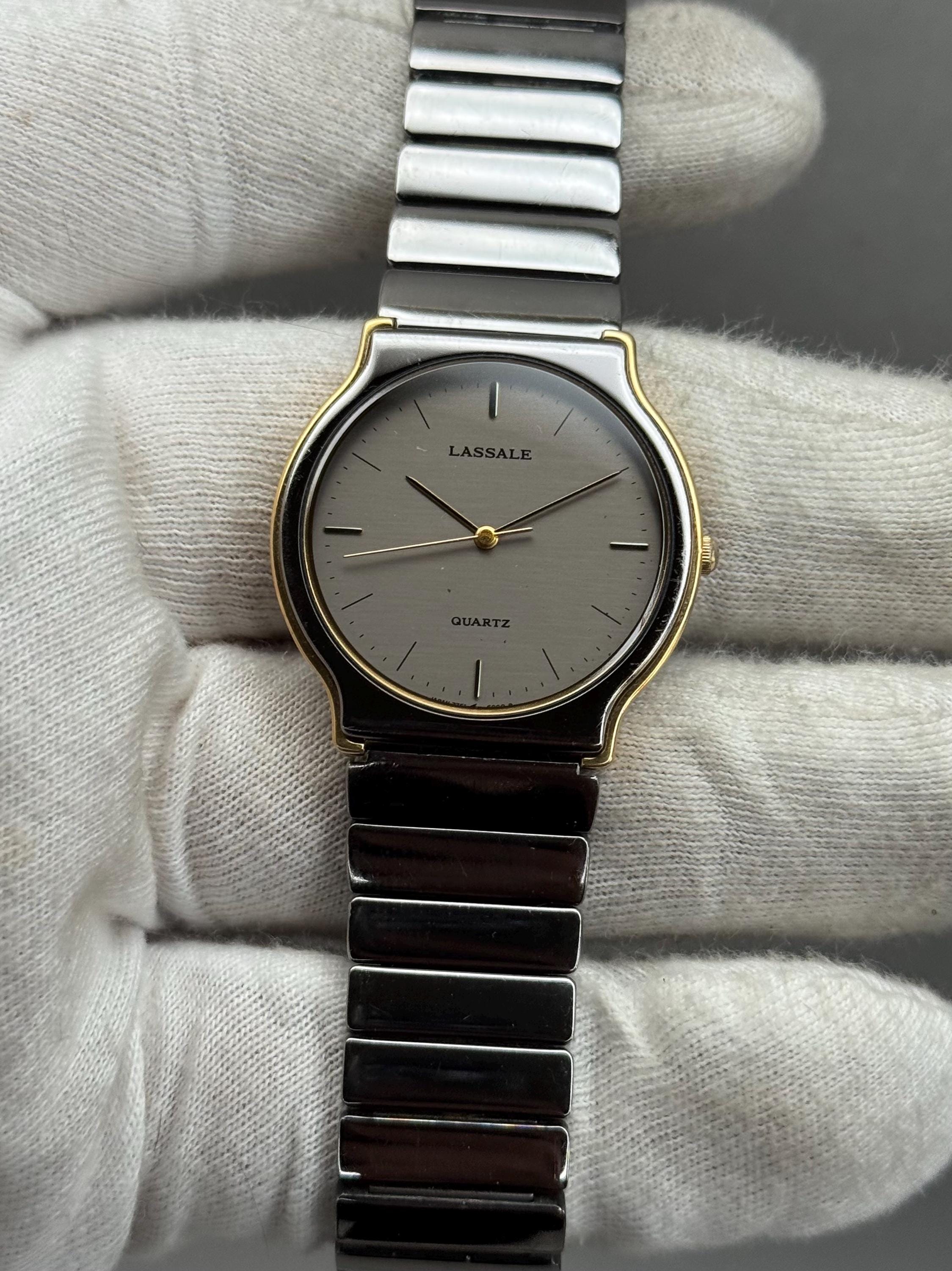 SEIKO LASSALE ブレスウォッチ Vintage Seiko Lassale 7751-8009 Ultra Thin Quartz Dual Tone JDM