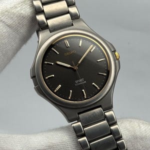 Vintage Seiko Spirit 8N41-5180 Tank Watch - 1995 Japan - Etsy