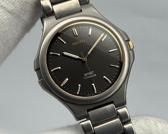 セイコーAGS 5M22-6A10　自動巻発電クオーツ　不動