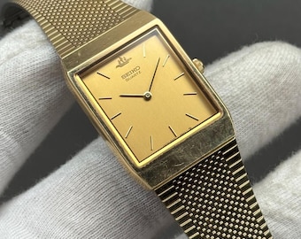 Vintage Seiko Gold Plated 5P31 5C50 Dress Watch Men Quartz Watch Japan Square Tank Shape 28mm - Etsy Denmark Vintage Seiko Gold Plated 5P31 5C50 Dress Watch Men Quartz Watch Japan Square Tank Shape 28mm - Etsy Denmark