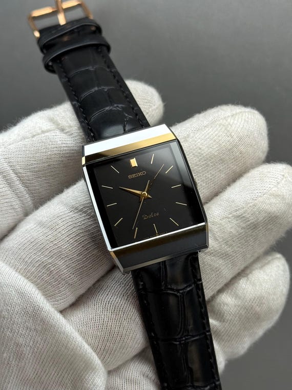 Vintage 1985 Seiko Dolce 9531-5060 – Black Dial Tungsten Quartz