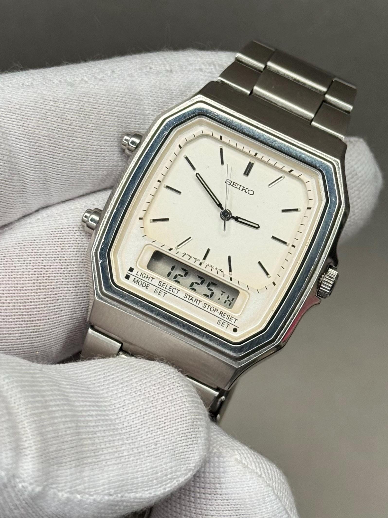 Rare SEIKO Silverwave H601-5070 Ana-digi Quartz | Vintage JDM