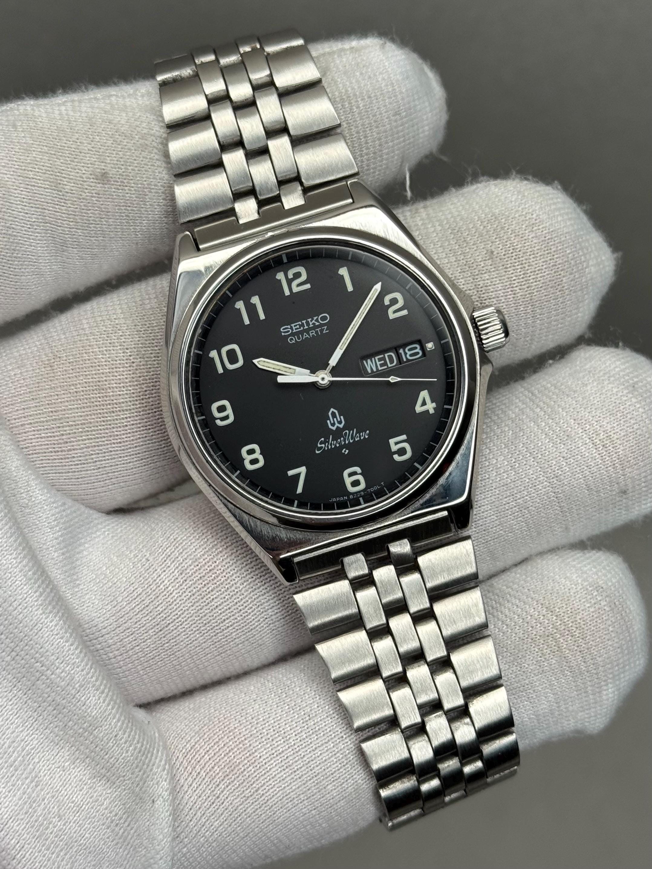 Seiko Quartz Silver Wave - Etsy