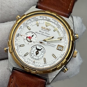 Seiko World Timer Chronograph - Etsy