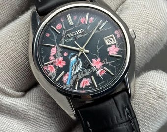 Rare SEIKO Spirit 7N43-7180 Frosted Snowflake Date/day Vintage