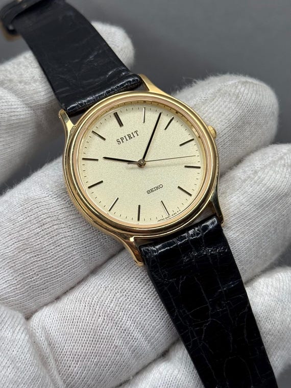 Rare Seiko Spirit 8N41-6130 Quartz Frosted Snowflake Dial JDM