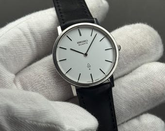 【希少/動作品】SEIKO シャリオ クォーツ 7820-5490 ホワイト Rare SEIKO Chariot 7820-9000 Quartz White Dial Formal Watch - Etsy