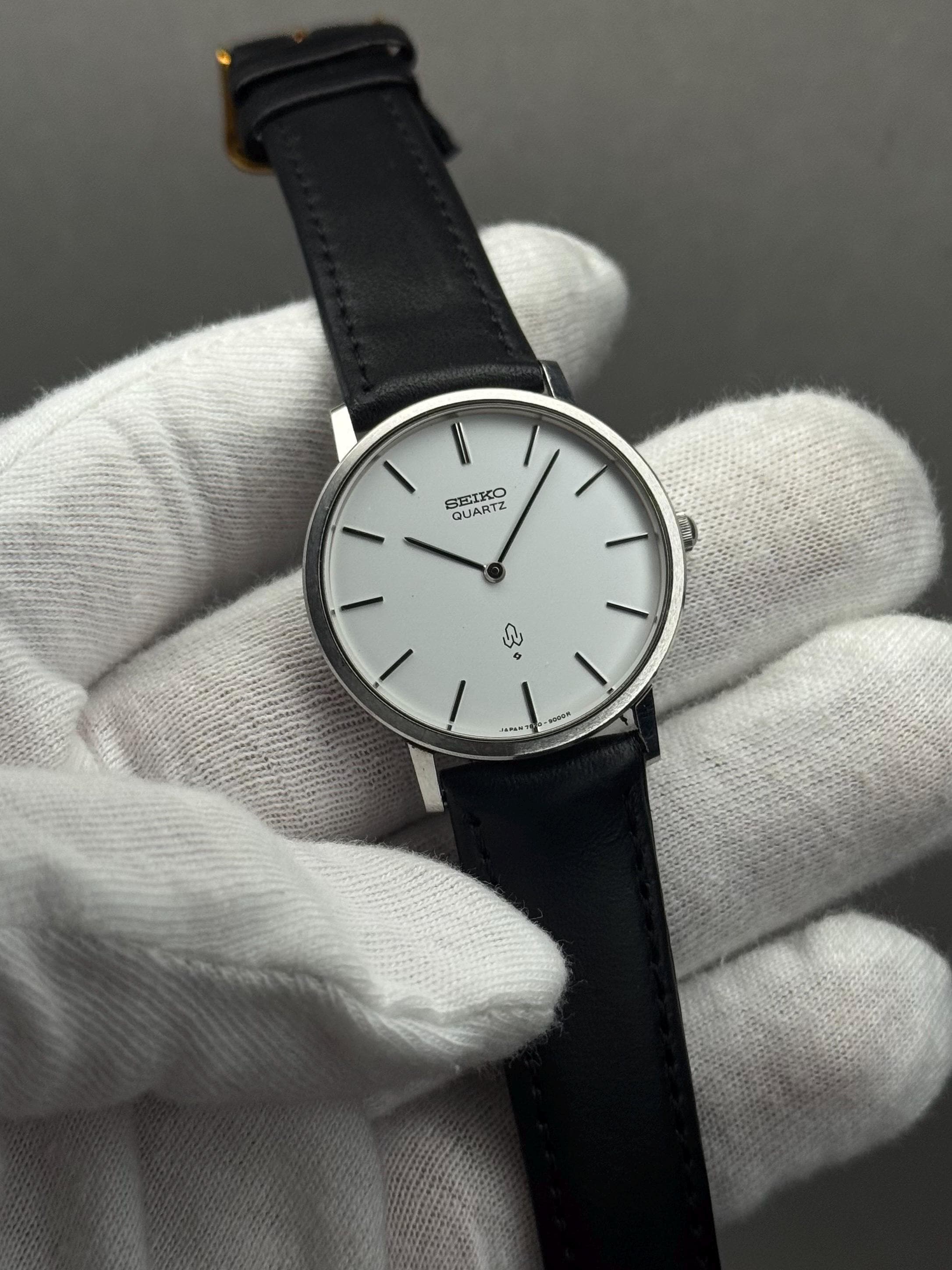 Rare SEIKO Chariot 7820-9000 Quartz White Dial Formal Watch - Etsy